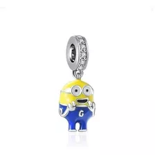 Charm De Plata Para Pandora Minions 1386