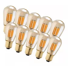 Ampolletas Vintage Luces Led Ampolleta E27 Vintage Led Luz Calida 4w (setx10)