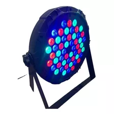 Foco Par Slim Led 54 Dmx Alto Brillo Rgb Con Ventilador