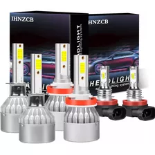 Kit De Faros Led H11, H1, H7 Y Bombillas De Haz Alto Y Bajo