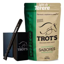 Kit Trots Erva Tereré Premium 500g + Copo Inox + Bomba Inox