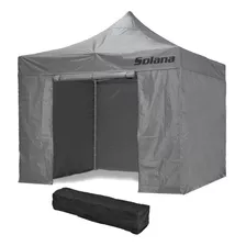 Gazebo Plegable Solana Sol-s4.1-gr 3m X 3m X 2.5m - Gris Oscuro