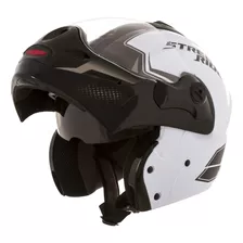 Capacete Moto Mixs Escamoteavel Captiva Branco Solid