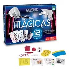 Caixa De Magicas Com 12 Truques Brinquedo Infantil Divertido