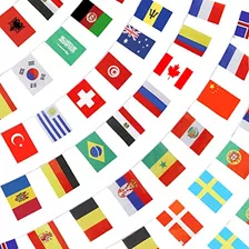 184ft 200 Countries String Flag - International Bunting...