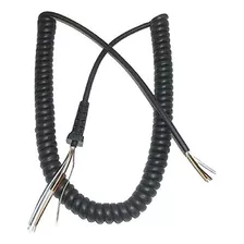 Recambio Mic Cord 6 Wire 10 Ft Coiled Cb / Ham Radio Mi...