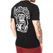 Camiseta Gas Monkey Estampada Frente E Verso Dallas Garage