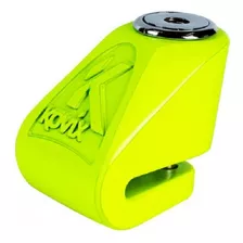 Candado Disco Moto Kovix Kn1 Amarillo Fluorescente 6mm