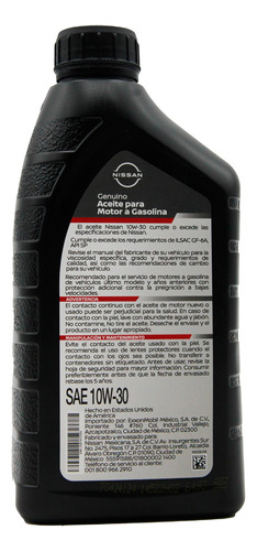 Aceite Mineral Nissan 10w30 Foto 5