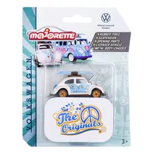 Majorette - Volkswagen Deluxe Beetle Blanco Auto De 7,5 Cm