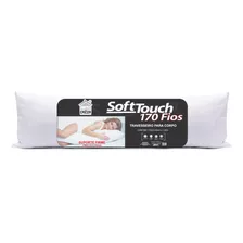 Travesseiro De Corpo 40cm X 1,30m Soft Touch Branco 99