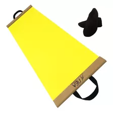 Slide Board Amarelo Com Par De Sapatilhas E Luvas