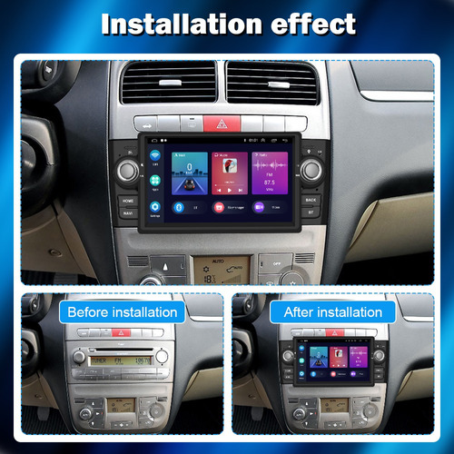 Autoestreo Android 11.0 7 In P/fiat Punto 05-09/linea 07-11 Foto 7