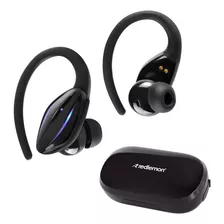 Redlemon Audífonos Inalámbricos Deportivos Bluetooth 5.1 Sonido Hd True Wireless Micro Usb Con Base De Carga Y Manos Libres, Resistentes Al Agua In-ear, Superficie Táctil, Modo Gaming Y Luz Led