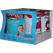 Kit Tinta P/ Piscina Branco Renner 4,5lts Impermeável