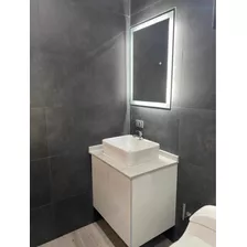 Espejo Con Luz Led Sensor Táctil Baño