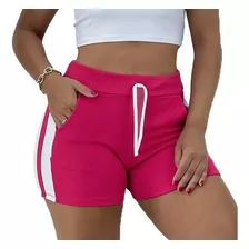 Shorts Malha Bermuda Feminino Kit10 Bolsos Atacado Revenda