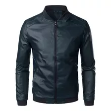 Chaqueta De Cuero Delgada De Primavera Y Otoño Para Hombre.