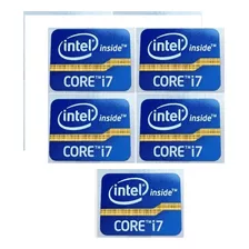 Sticker Intel Core I7 Modelos 2° Y 3° Generación Pack X 5und