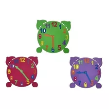 Reloj Goma Eva Rompecabezas Puzzle Numeros Encastrables