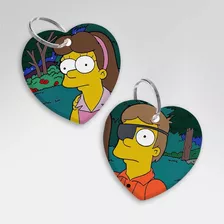 Plantillas Sublimacion Llavero Pareja Simpson