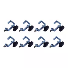 Pack De 8 Morsas De Acero Jk4 M409 De Serie K900 Para Caños De Hasta 1,5 Pulgadas Clamp Luces Dj Pro