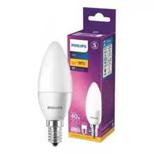 Kit 2 Lâmpadas Led Vela 3,5w = 40w E14 E27 350lm Philips Cor Da Luz Branco-quente 110v/220v