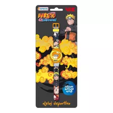 Reloj Digital Deportivo Naruto Shippuden Tapi Original Lelab Color De La Malla Naranja