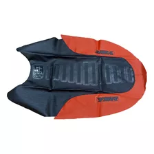 Funda De Asiento Tc4 Yamaha Ybr 125 Ed Negro Rojo Liso