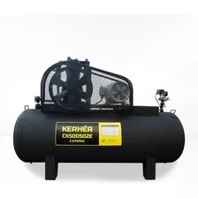 Compresor De Aire 500l 5hp Trifásico Kerher Ck500502e Color Negro Fase Eléctrica Trifásica Frecuencia 60hz 220/440v