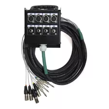 Multicabo, Multicanal, Xlr, P10, 8 Vias, 15 Mt