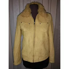 Campera Blazer Gamuza Sintética Dama Talle M