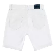 Bermuda Jeans Juvenil Menino - Branca 07321