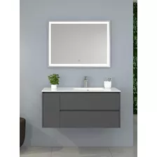 Mueble Gabinete Para Baño C/espejo 80x48 Cm D-9566 + Luz Led