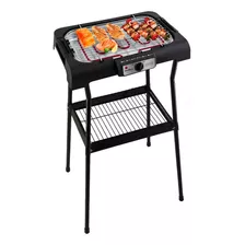 Churrasqueira Elétrica Cgb4 Gourmet Preta Britânia Cor Preto 220v