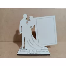 30 Lembrancinhas Casamento Mini Porta Retrato Mdf