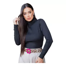 Blusa De Frio Feminina De Malha Manga Longa Confortável 