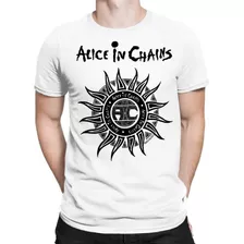 Camiseta Alice In Chains Camiseta Banda Rock Grunge Sledge