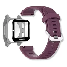 Kit Película 3d + Pulseira + Capa Preta Para Garmin Venu Sq