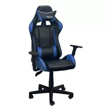 Cadeira Gamer Couro Giratória Tr-max - Azul