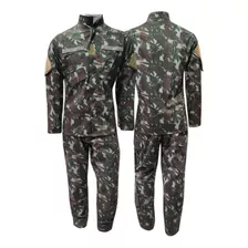 Conjunto Farda Uniforme Camuflado Modelo Novo - Alta Solidez