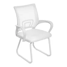 Cadeira Para Escritório Office Tok Fixa Branco - Or Design