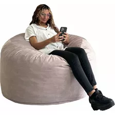 Sillón Puff Terciopelo Sofá Individual Cama Queen 3 En 1