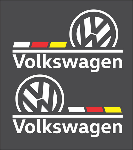 Sticker Vw Espejo Laterales  Volkswagen, Material Vinil  , Foto 3