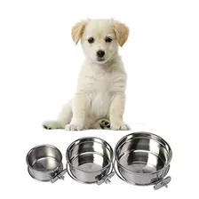 Pet Dog Coop Cups Tazón De Fuente De Alimentación De Acero I