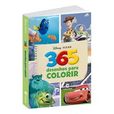 Livro Para Colorir 365 Desenhos Disney Pixar Infantil