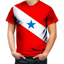 Camiseta Camisa Belém Do Pará Bandeira Do Estado