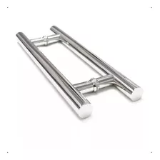 Puxador Porta Portão Blindex Aço Inox 304 60cm Kit C/ 10