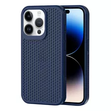 Capa De Dissipação De Calor Azul Escuro Para iPhone 14 Pro