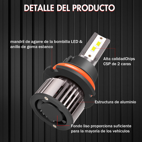 11000lm 9007 9145 Kit Faro Led Y Antiniebla Para Ford Series Foto 7